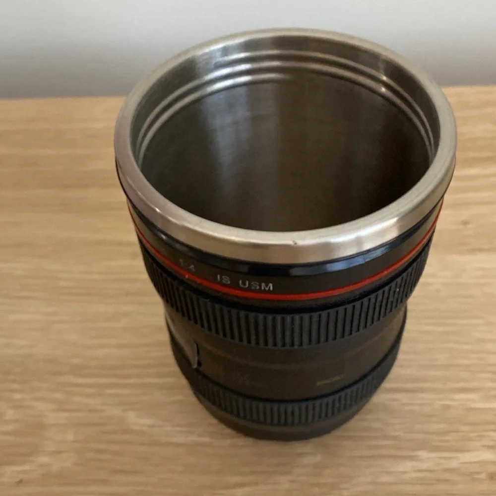 Camera Lens Tumbler